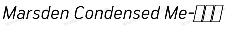 Marsden Condensed Me字体转换